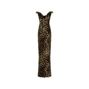The New Arrivals By Ilkyaz Ozel Sauvage Leopard Print Shakti Cotton Dress - NWT